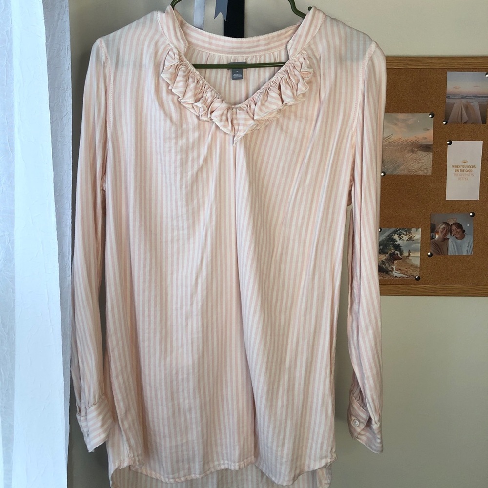 Pink striped nightshirt from aerie